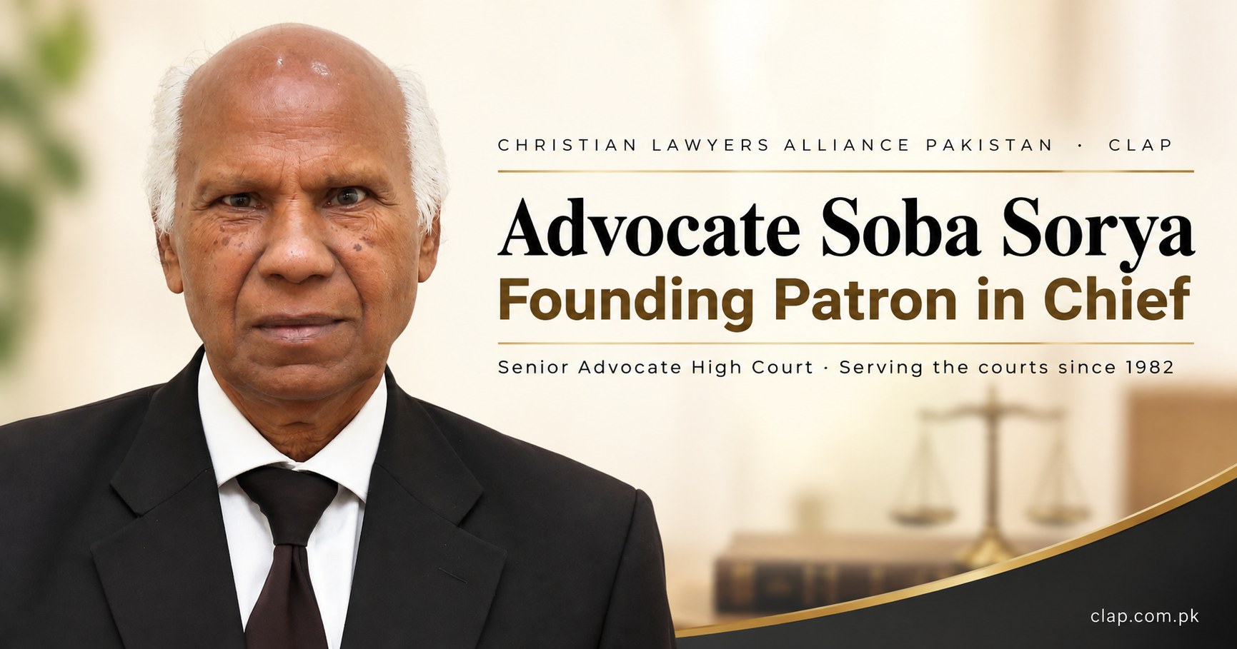 Founding Patron in Chief Advocate Soba Sorya